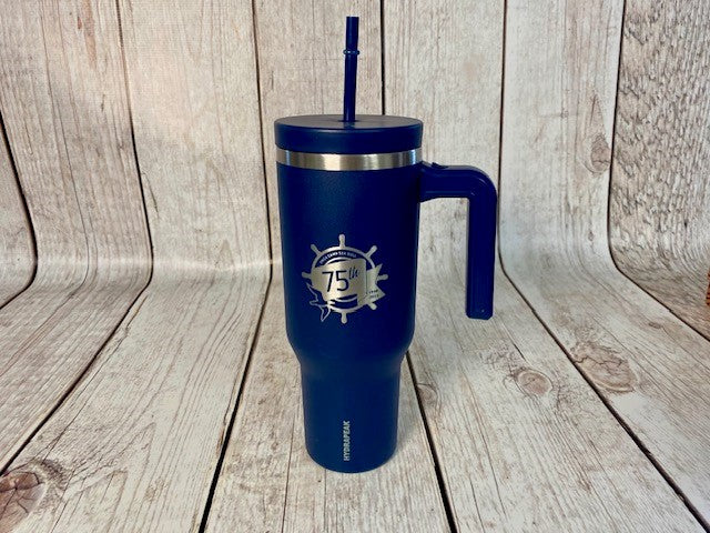 Stainless Steel Large Tumbler with Lid-75th Camp Sea Gull