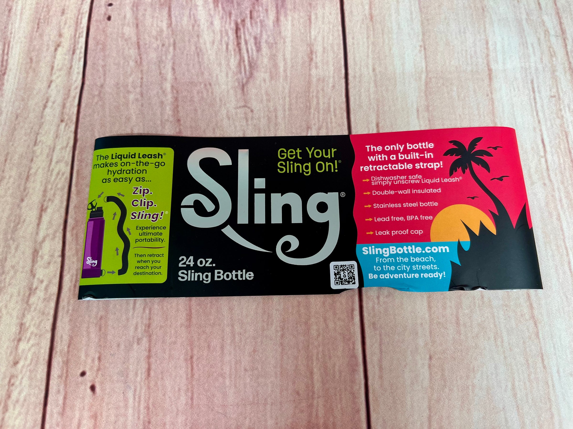 Sling Water Bottle-Dual Camp Logo-NEW
