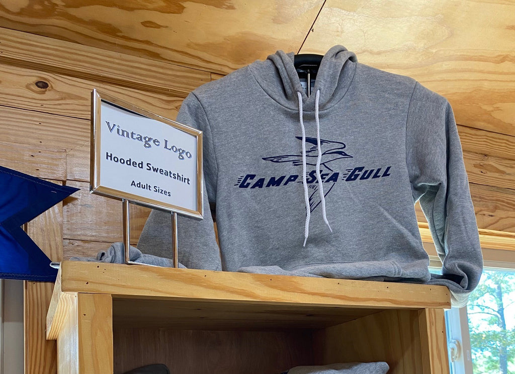 Camp Sea Gull Hooded Sweatshirt Vintage Logo-Adult