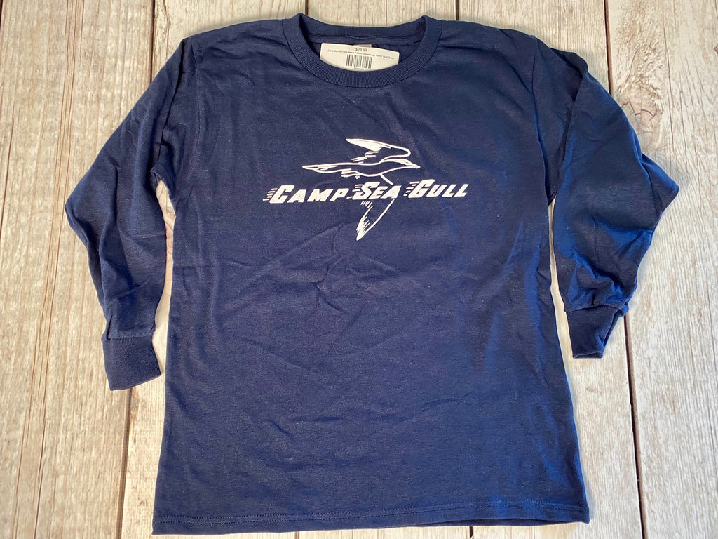 Camp Sea Gull Long Sleeve T-Shirt-Vintage Logo-Youth