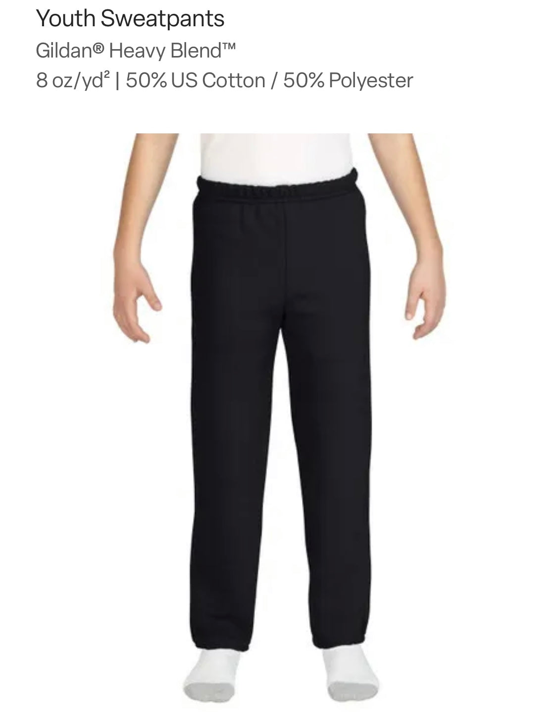 Spirit Wear - Super Skippers Logo Black Sweatpants