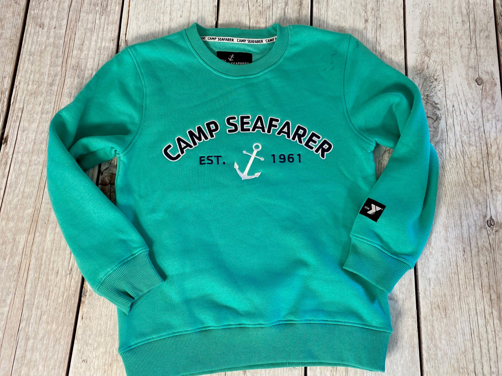 Camp Seafarer Crew Sweatshirt-Adult KU New!