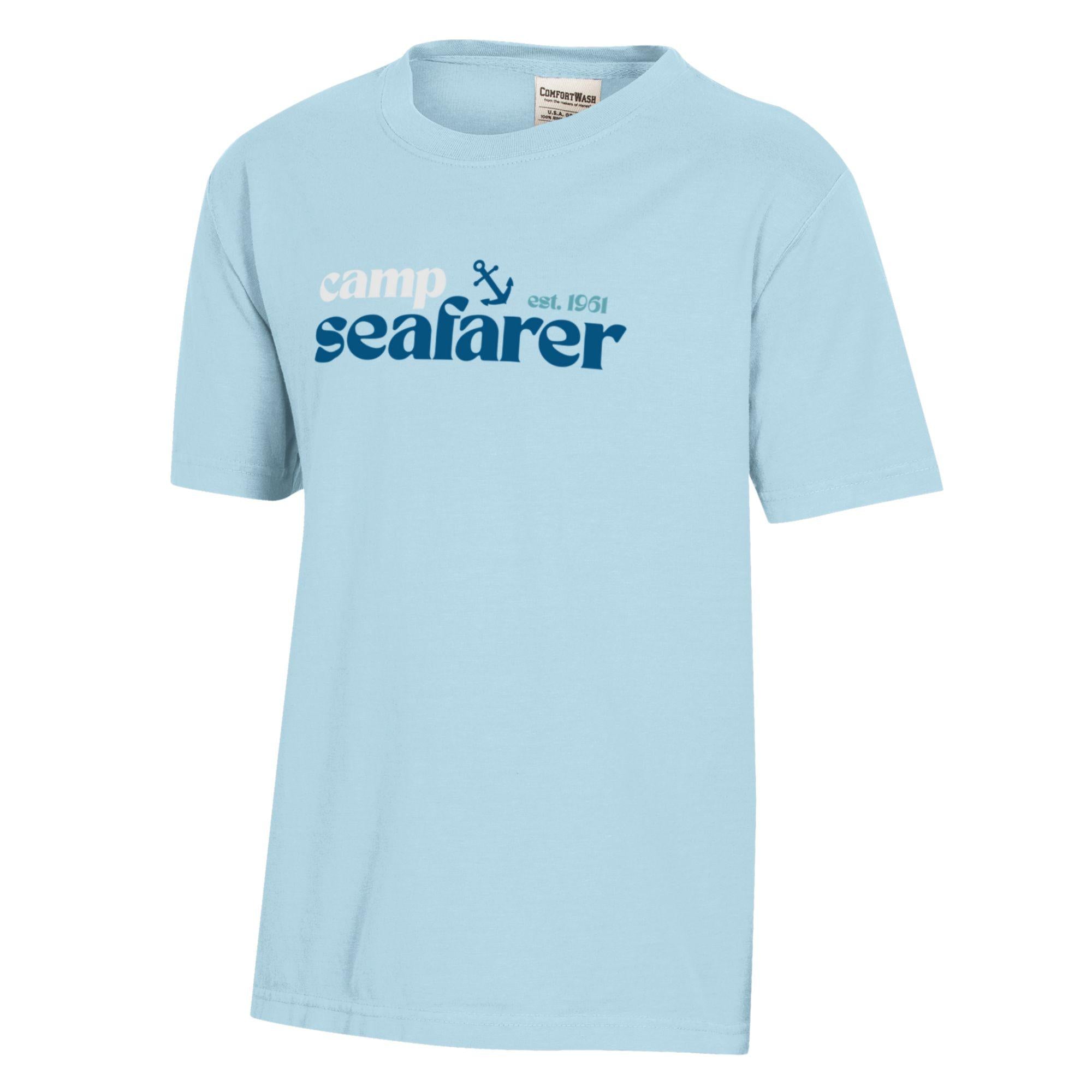 Seafarer Short Sleeve T-Shirt/Light Blue-NEW