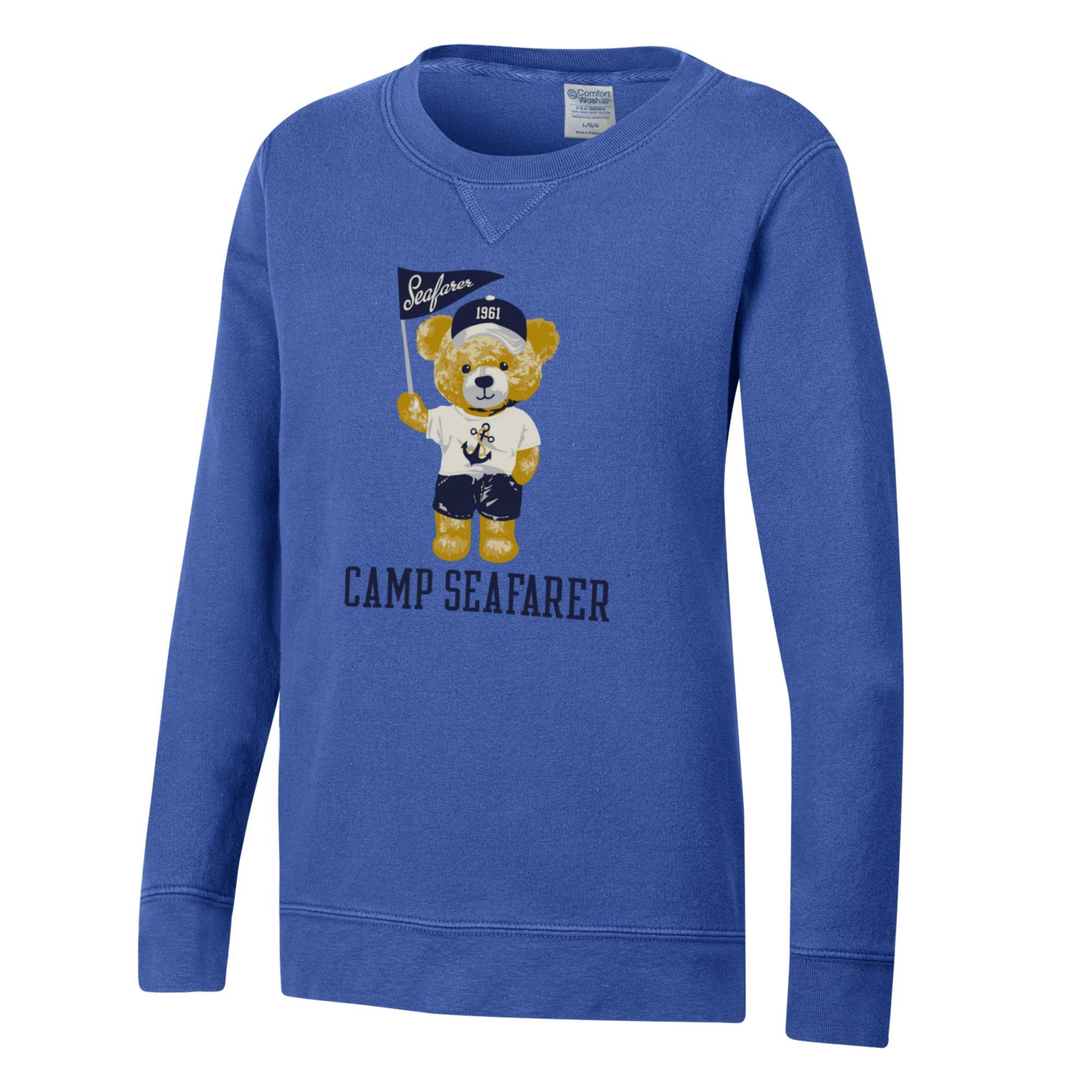 Seafarer Teddy Bear Crew Sweatshirt-NEW