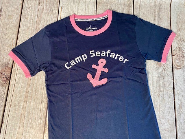 Camp Seafarer Ringer T-Shirt-Adult