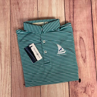 Camp Sea Gull Striped Polo-NEW