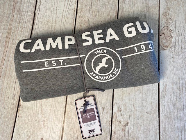 Camp Sea Gull Sweatshirt Blanket