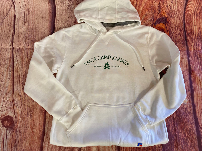 Camp Kanata White Hooded Sweatshirt-Adult