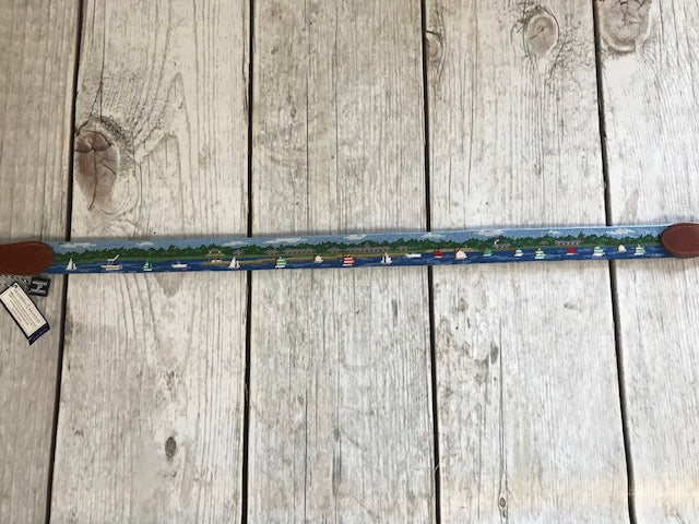 Camp Scenery Belt-Needlepoint by Smather's & Branson