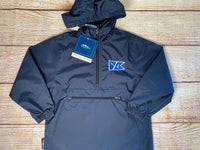 Rain Resistant Pack-N-Go Pullover-Dual Camp Logo-Youth