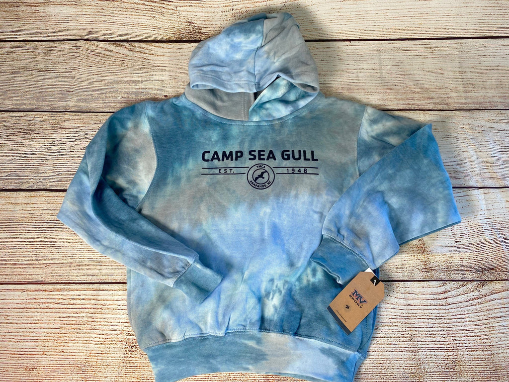Camp Sea Gull Tie Dye Hooded Sweatshirt Adult-NEW