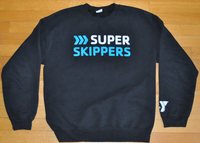 Super Skippers Black Crew Sweatshirt