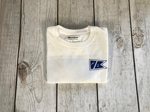 Camp Long Sleeve White Dual Logo Tee-Adult